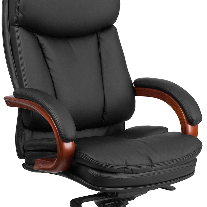 Black High Back Leather Chair