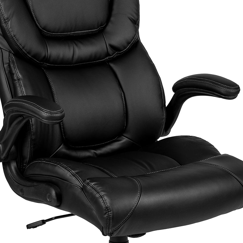 Black High Back Leather Chair
