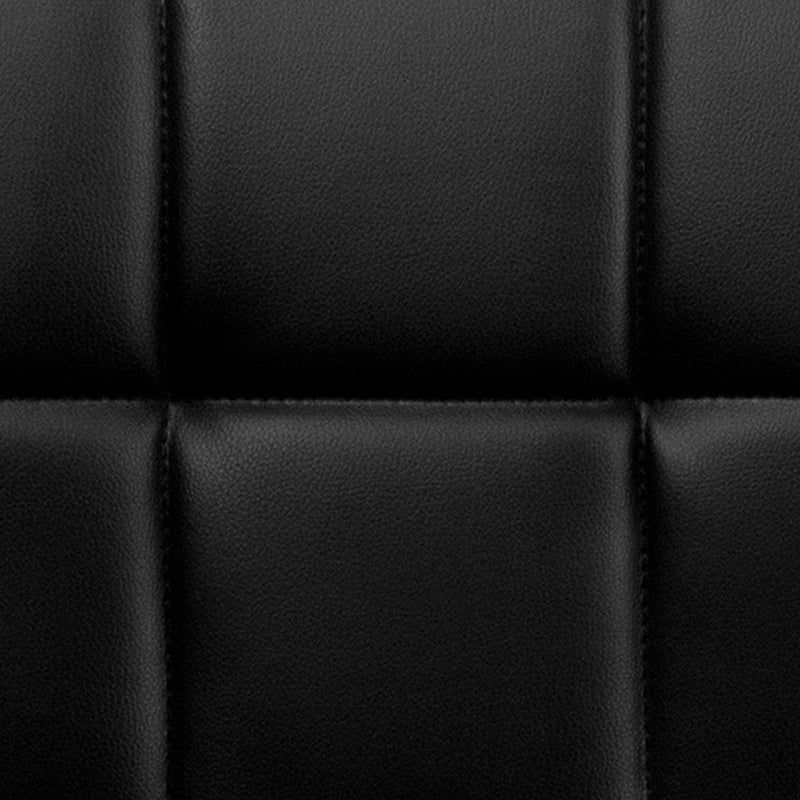 Black Quilted Vinyl Barstool