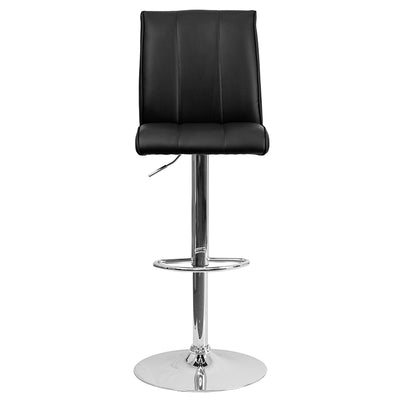 Black Vinyl Barstool