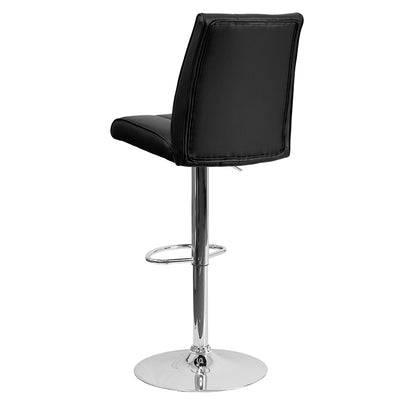 Black Vinyl Barstool