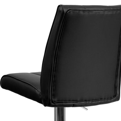 Black Vinyl Barstool