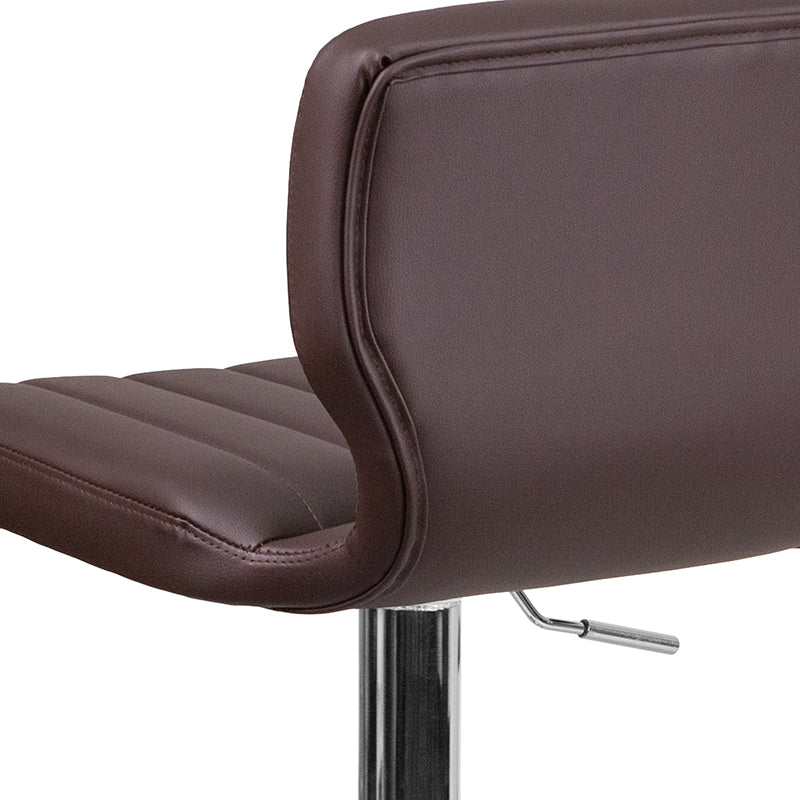 Brown Vinyl Barstool