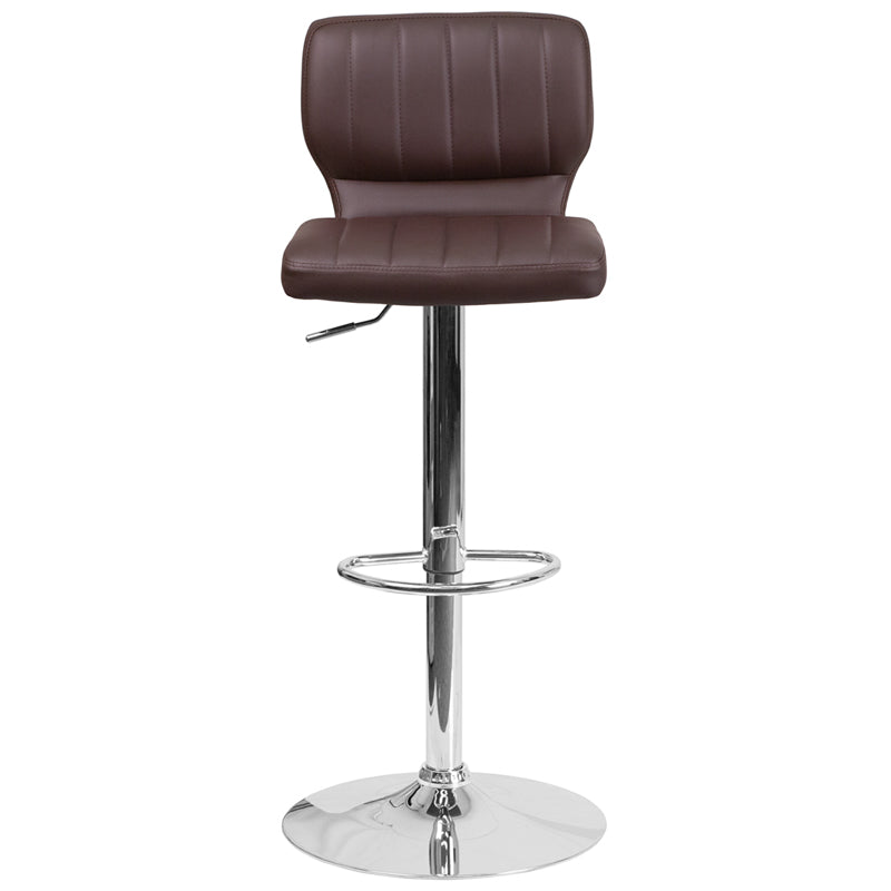 Brown Vinyl Barstool
