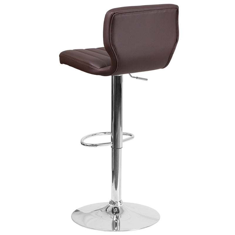 Brown Vinyl Barstool