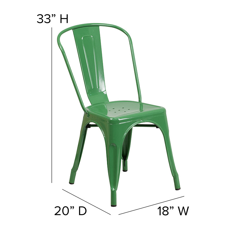Green Metal Chair
