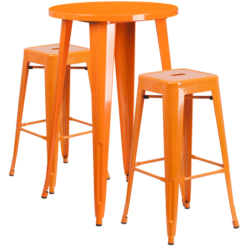 24rd Orange Metal Bar Set