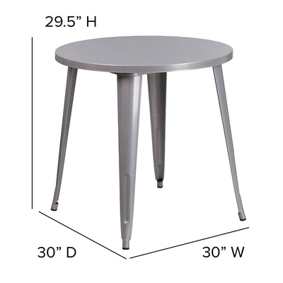 30rd Silver Metal Table