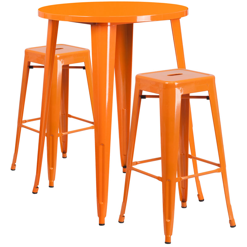 30rd Orange Metal Bar Set