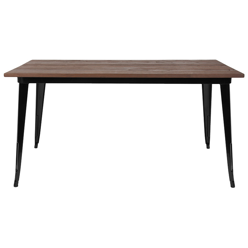 30.25x60 Black Metal Table