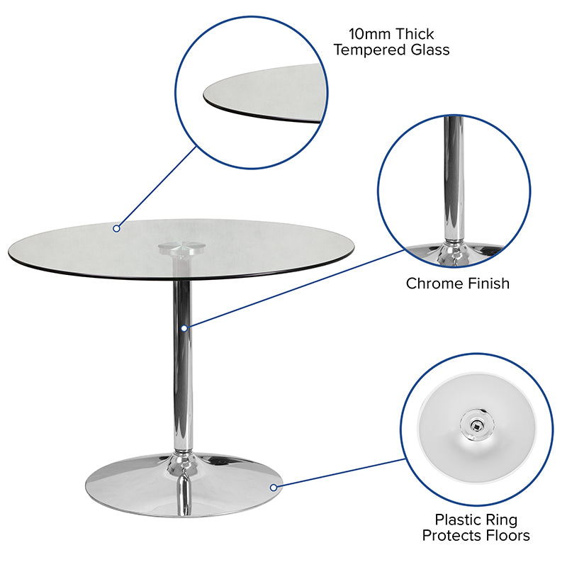39.25rd Glass Table-29 Base