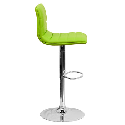 Green Vinyl Barstool