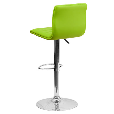 Green Vinyl Barstool