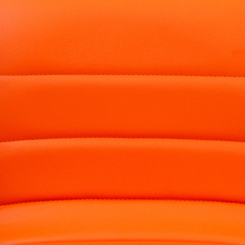 Orange Vinyl Barstool