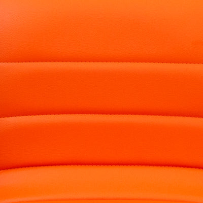 Orange Vinyl Barstool