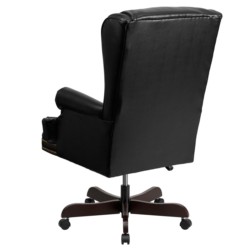 Black High Back Leather Chair