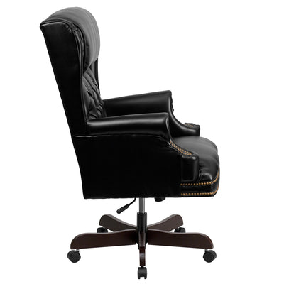 Black High Back Leather Chair