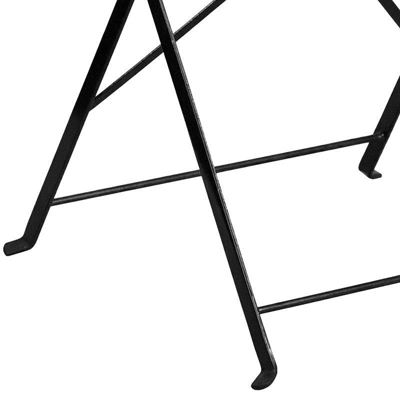 28sq Black Folding Patio Table