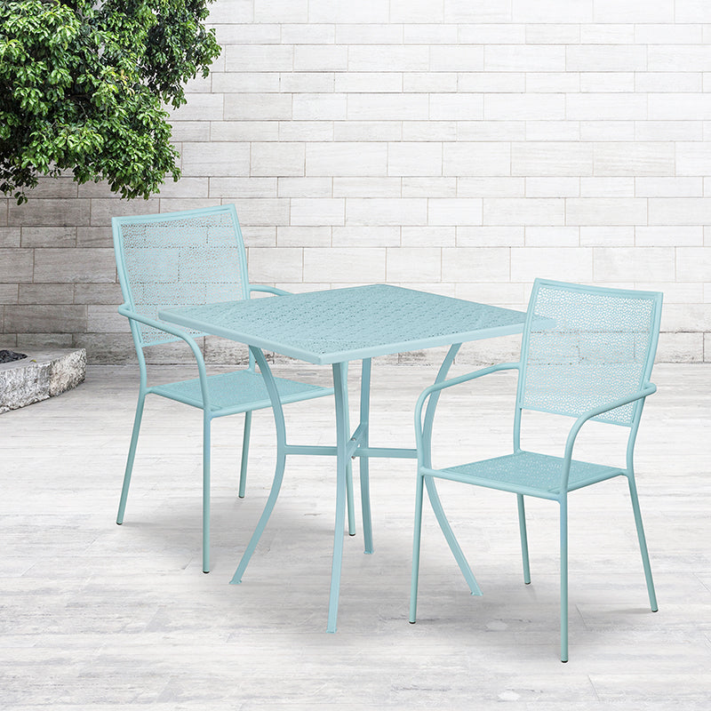 28sq Sky Blue Patio Table Set
