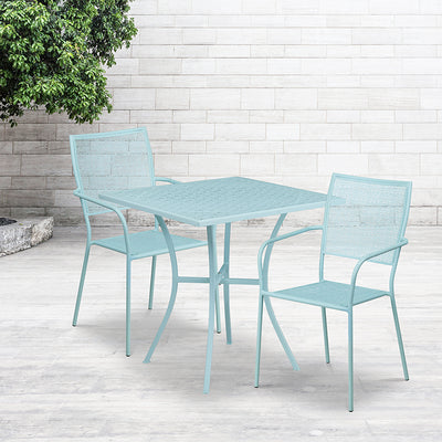 28sq Sky Blue Patio Table Set