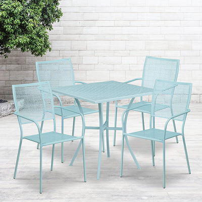 28sq Sky Blue Patio Table Set