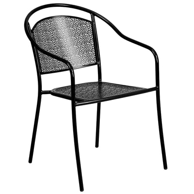 28sq Black Patio Table Set