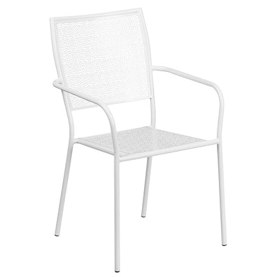 28sq White Fold Patio Set
