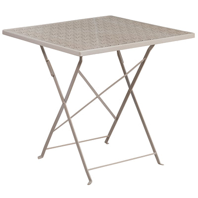 28sq Gray Fold Patio Set
