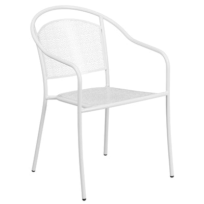 28sq White Fold Patio Set
