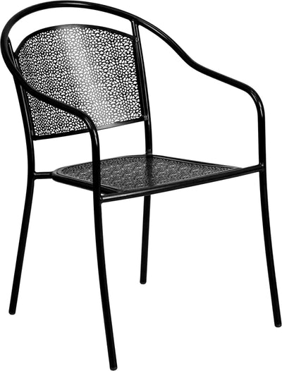 Black Round Back Patio Chair