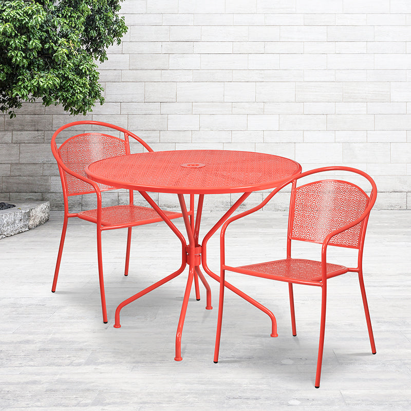 35.25rd Coral Patio Table Set