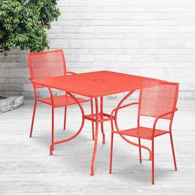 35.5sq Coral Patio Table Set