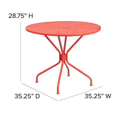 35.25rd Coral Patio Table