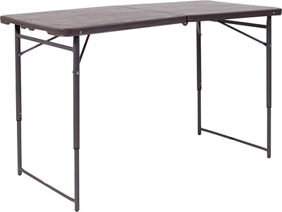 23.5x48.25 Brown Plastic Table