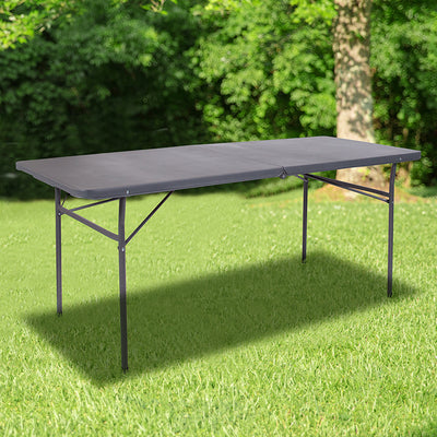 30x72 Gray Plastic Fold Table