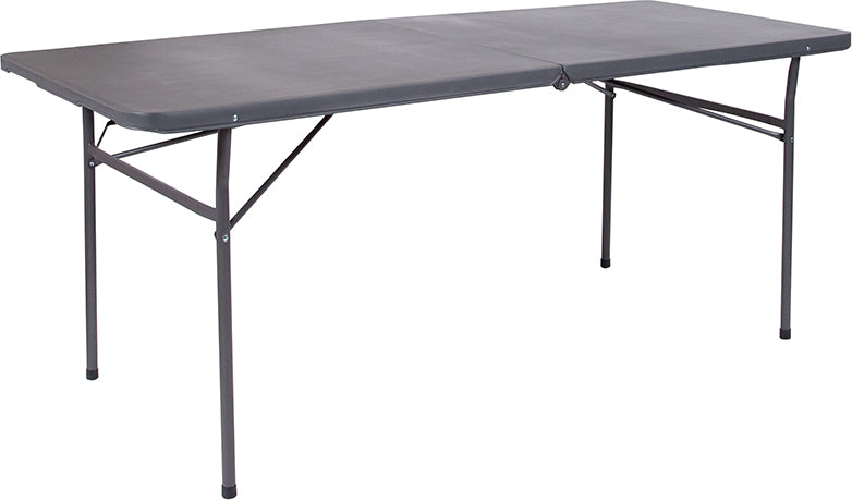 30x72 Gray Plastic Fold Table