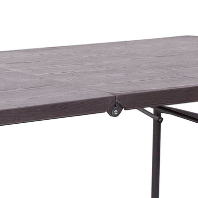 30x72 Brown Plastic Fold Table