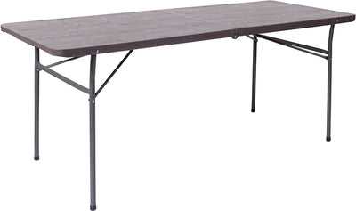 30x72 Brown Plastic Fold Table
