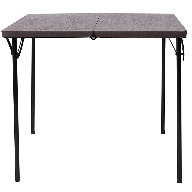34sq Brown Plastic Fold Table