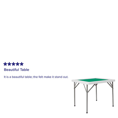 Green Felt Folding Game Table