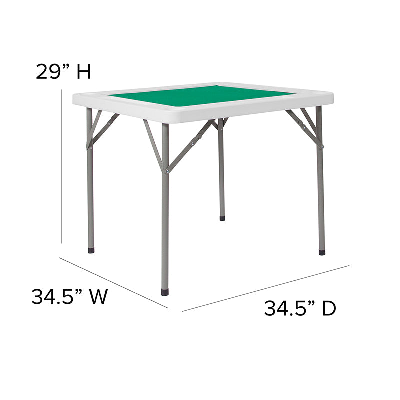 Green Felt Folding Game Table