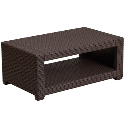 5 Pc Brown Outdoor Rattan Set