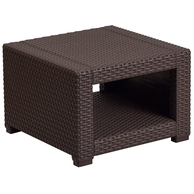 5 Pc Brown Outdoor Rattan Set