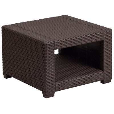 5 Pc Brown Outdoor Rattan Set