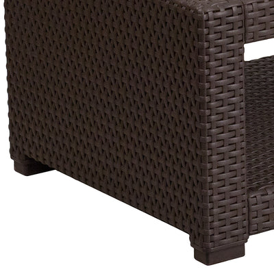 Chocolate Rattan Coffee Table