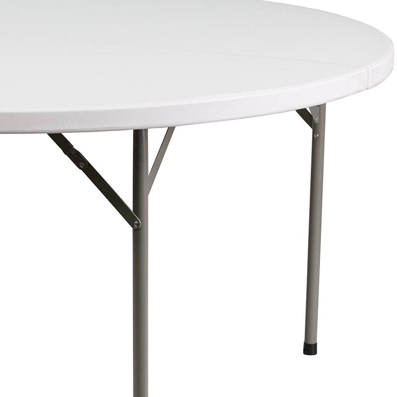 60rd White Plastic Fold Table