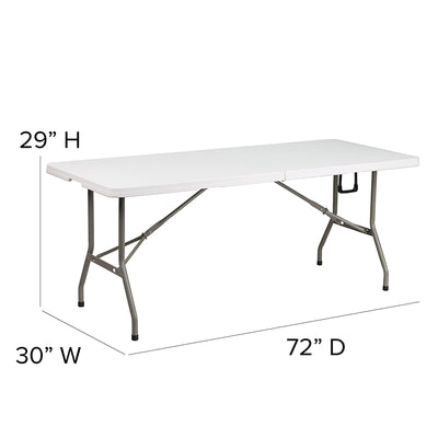 30x72 White Bi-fold Table