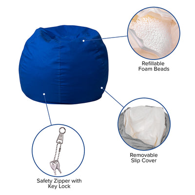 Royal Blue Bean Bag Chair