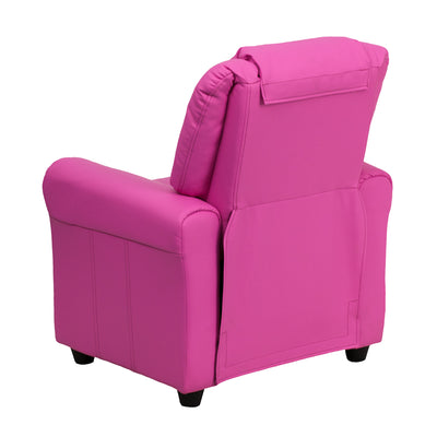 Hot Pink Vinyl Kids Recliner