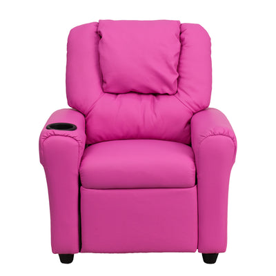 Hot Pink Vinyl Kids Recliner